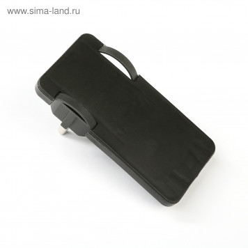 Вилка угловая плоская (8мм) черная 16А 250В TDM-2