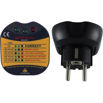 Тестер розеток MS6860D MASTECH   13-1260