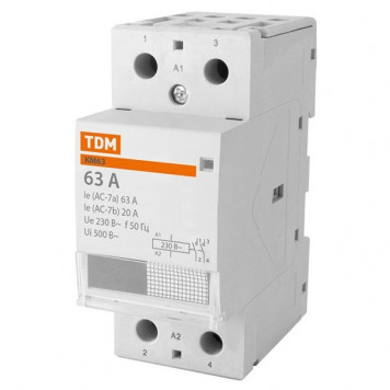 Контактор модульный КМ63/2-63 2НО TDM-1