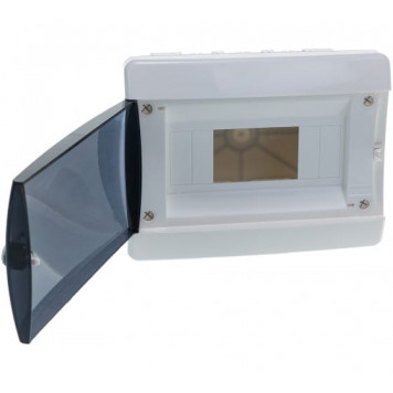 Щит встраиваемый 8 модулей IP40 прозрачная черная дверца Tekfor CVK 40-08-1-3