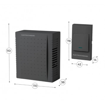 Дверной звонок Elektrostandard DBQ26M WM Черный-1