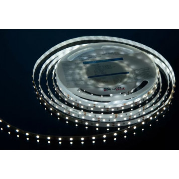 Лента светодиодная LUX DSG360, SMD 3528, 60 LED/м, 4,8 Вт/м, 12В, IP33, Холодный белый (6000K)