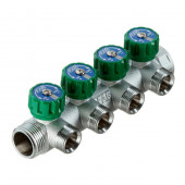 Коллектор 1" х 3/4 на 4 выхода FAR (евроконус)    FK 3824 134