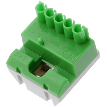 Клеммник самозажимной ABB PE 5x4+1x25мм ZK51G-1