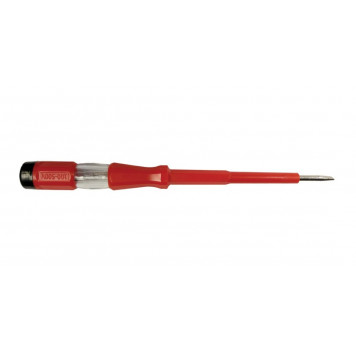 Тестер напряжения STEKKER TST500-1 контактный 100-500V, 4*190 мм, красный    32861-1