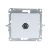 GLOSSA TV розетка оконечная 1DB, механизм, белый