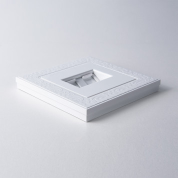 WL05-Frame-01-white / Рамка на 1 пост (Flock, белый)-3