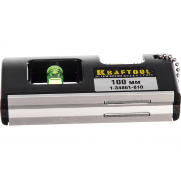 Уровень МИНИ KRAFTOOL 100мм. 2 ампулы, люминисцентный   1-34861-010-2