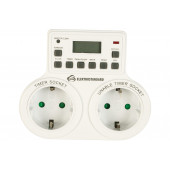 Розетка-таймер Elektrostandart TMH-E-5 16Ax2 IP20 Белый