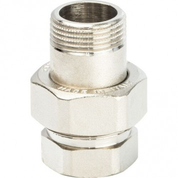 Американка прямая 3/4" ВН никелированная, под конус, уплотнение кольцо STOUT-1