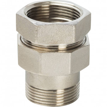 Американка прямая 1"1/2 ВН никелированная, под конус, уплотнение кольцо o-r STOUT