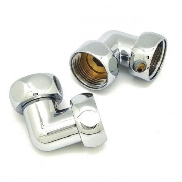 Соединение угловое для полотенцесушителя 3/4Fx1/2F, хром TIM-1