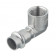Уголок  с внутренней резьбой INOX-PRESS нержавеющая сталь  Ø15х1/2"*90°  VALTEC