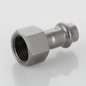 Муфта INOX-PRESS с внутренней резьбой Ø18х3/4" из нержавеющей стали  VALTEC  VTi.902.I.001805
