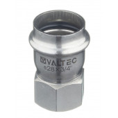Муфта INOX-PRESS пресс/внутренняя резьба Ø28х3/4" VALTEC (5/80)