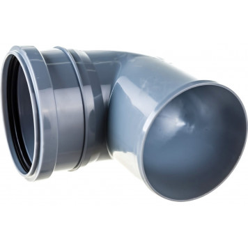 Отвод канализационный  ПВХ d110 x 90° Политэк  100187 -1