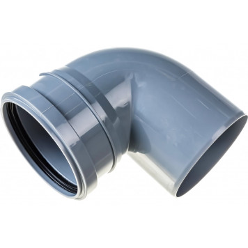 Отвод канализационный  ПВХ d110 x 90° Политэк  100187 