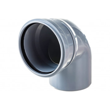 Отвод канализационный  ПВХ d110 x 90° Политэк  100187 -2