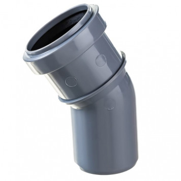 Отвод канализационный ПВХ d50 x 30° Политэк    100530-3