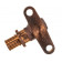 Угол установочный короткий d16 x 1/2" наружная резьба Rehau  14563641001