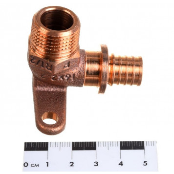 Угол установочный короткий d16 x 1/2" наружная резьба Rehau  14563641001-3