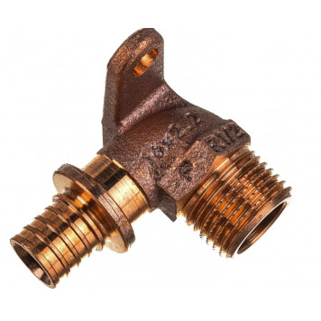 Угол установочный короткий d16 x 1/2" наружная резьба Rehau  14563641001