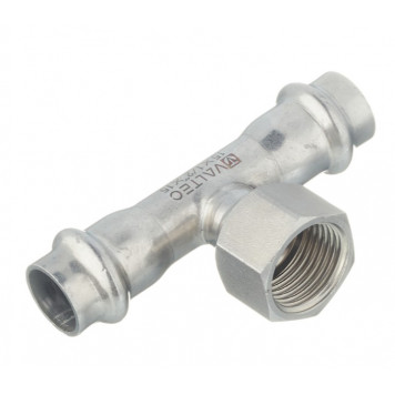 Тройник INOX-PRESS пресс/с внутренней резьбой Ø15х1/2" VALTEC-1