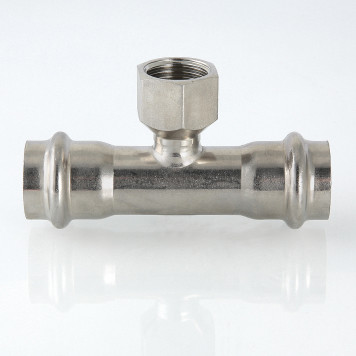 Тройник из нержавеющей стали INOX-PRESS с внутренней резьбой  Ø18х3/4" VALTEC-1