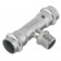 Тройник INOX-PRESS  с наружной резьбой, нержавеющая сталь  Ø22х1/2" VALTEC