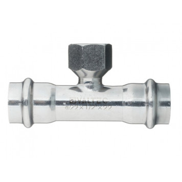 Тройник INOX-PRESS пресс/с внутренней резьбой Ø22х1/2" VALTEC