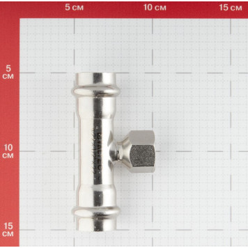Тройник INOX-PRESS пресс/с внутренней резьбой Ø22х1/2" VALTEC-3