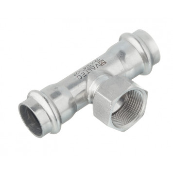 Тройник INOX-PRESS пресс/с внутренней резьбой Ø22х3/4" VALTEC