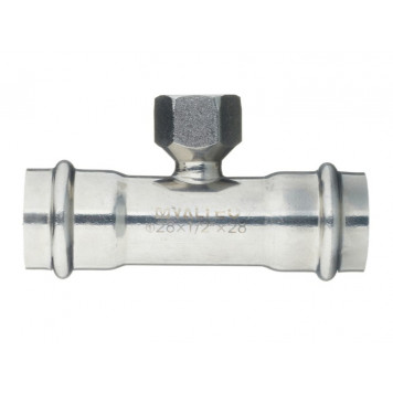 Тройник INOX-PRESS пресс/с внутренней резьбой Ø28х1/2" VALTEC-1