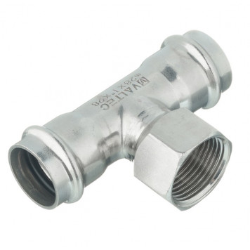 Тройник INOX-PRESS пресс/с внутренней резьбой Ø28х1" VALTEC