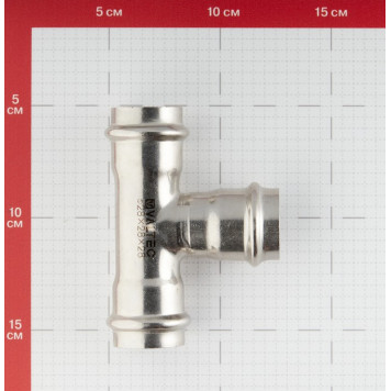 Тройник INOX-PRESS Ø28 нержавеющая сталь VALTEC-3
