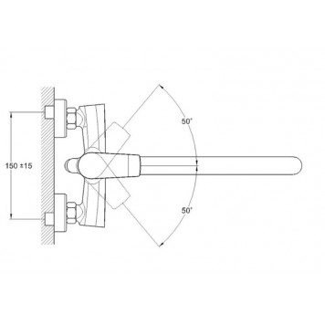 Смеситель для ванны, хром G-lauf GOB7-A134-1