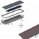 Решётка для конвектора itermic серии SGA, шириной 200мм, длиной 2200мм и цвета Natural  GRILL.SGA-20-2200/Natural