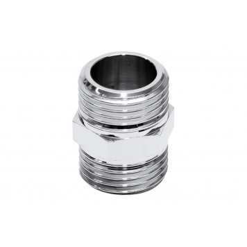 Ниппель 1Mx1M  хромированный TIM  K-SM044