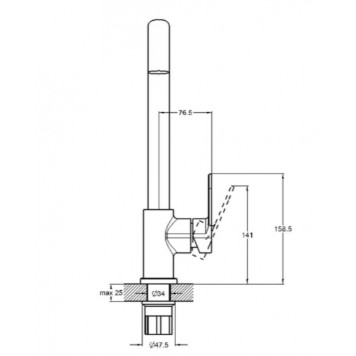 Смеситель для кухни G-lauf LOB-4128-2