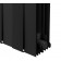 Радиатор биметаллический Royal Piano Forte 500* 6 секций Noir Sable (черный)  Royal Piano Noir 500/6