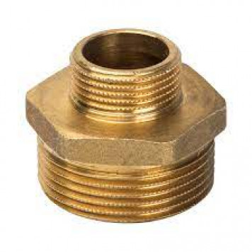 Ниппель латунный 1/2Mx3/4M TIM  SM023-1