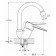 Смеситель для раковины Solone, хром SUP1-A045