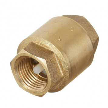 Обратный клапан с пластиковым седлом 1/2", в-в, Stout 