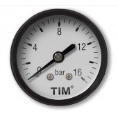 Манометр аксиальный  D-50 мм, 1/4", 0-10 БАР TIM  Y-50T-10bar