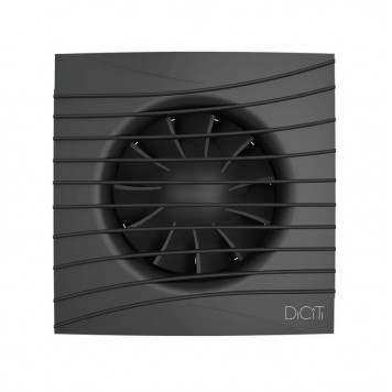 Вентилятор DiCiTi Silent 4C Matt black D100. черный, с обратным клапаном  90-03712-1