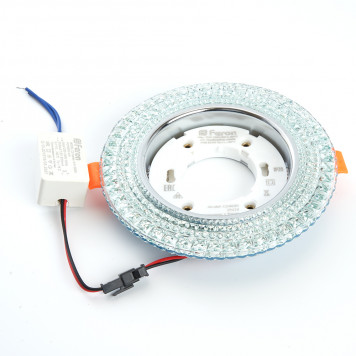 Светильник встраиваемый с белой LED подсветкой Feron CD4023 потолочный GX53 без лампы прозрачный-2