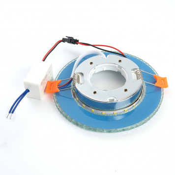 Светильник встраиваемый с белой LED подсветкой Feron CD4023 потолочный GX53 без лампы прозрачный-3