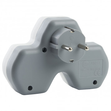 Двойник 2 гнезда с заземлением STEKKER ADP16-14-20, 250V, 16A, с 2мя USB выходами на 2,4 А-2