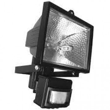 Прожектор галогенный с датчиком Foton Lighting FL-H500S черный