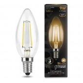 Лампа светодиодная  Gauss LED Filament Candle E14 9W 2700K Филамент свеча  103801109